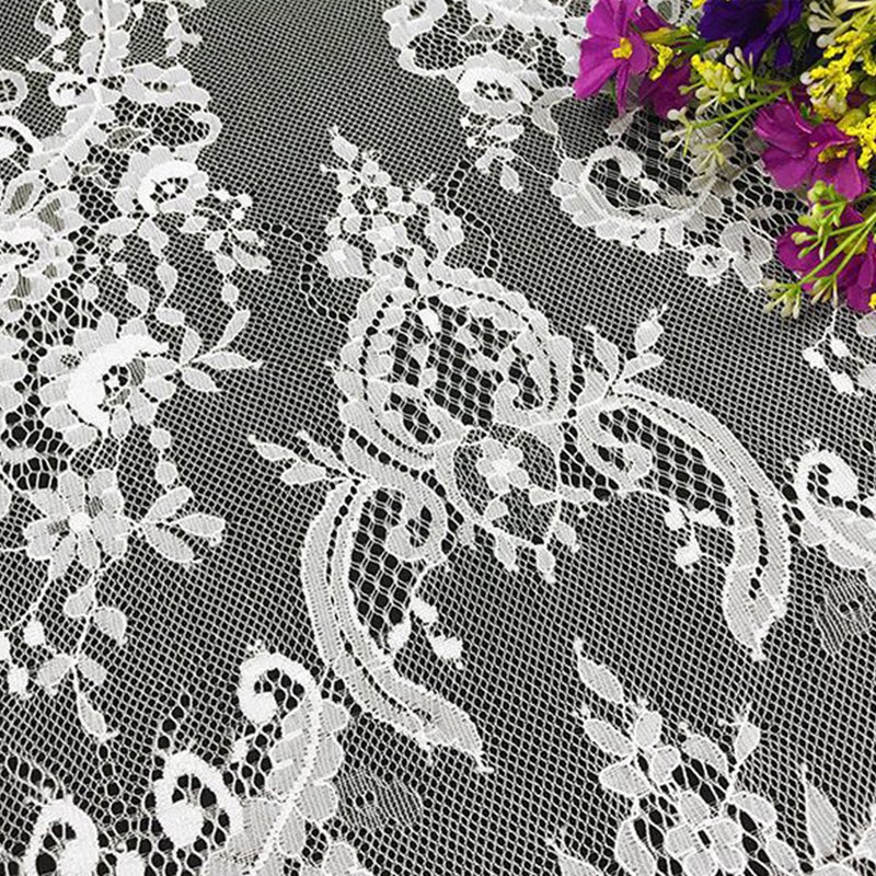 Lace Fabric Nylon Thread Wave Nylon for Bridal Wholesale Supplier 8